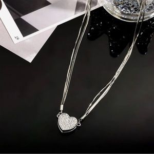 925 sterling silver magnetic heart necklace